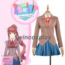 Doki Doki Literature Club Monika Cosplay Costume School Uniform Girl Women Costume Game