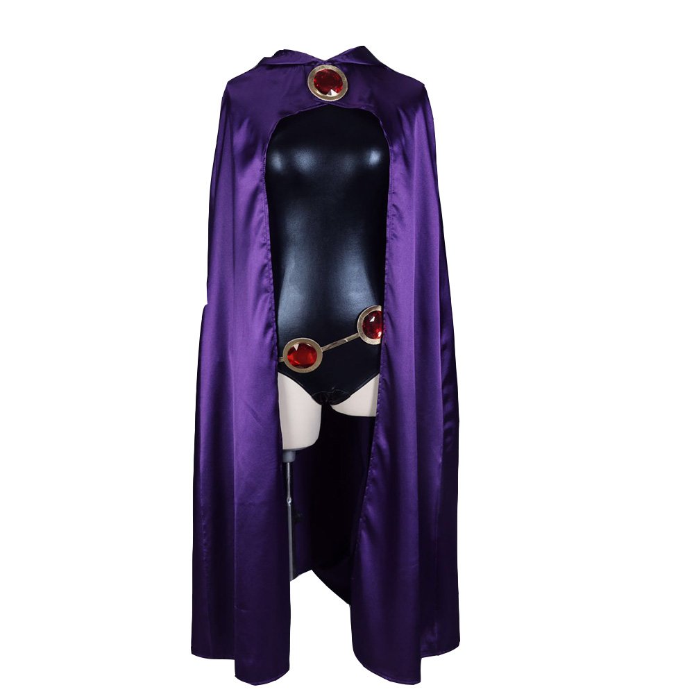 Anime Teen Titans Raven Cosplay Costume Women Sexy Clothes Halloween