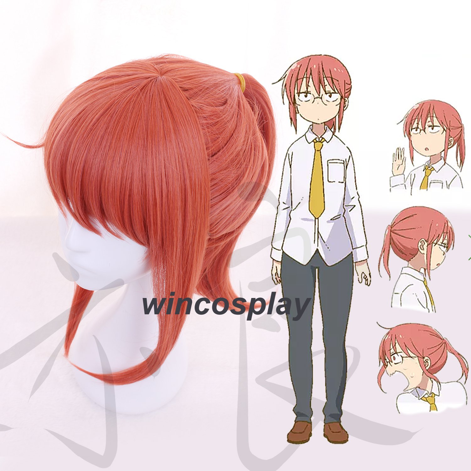 Kobayashi-san Chi no Maid Dragon Cosplay Wig Synthetic Hair Pink Wigs