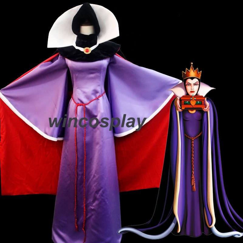 Snow White Evil Queen Dress Purple Cosplay Costume Custom Made Adults Halloween