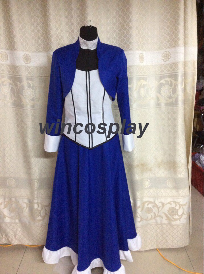 BioShock 3 Infinite Elizabeth Blue Dress Cosplay Costume custom made