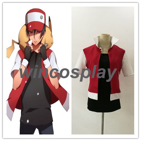 Pocket Monster Pokémon Ash Ketchum Cosplay Costume teen Ash Ketchum costume