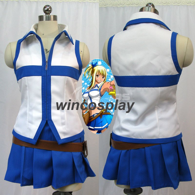 Fairy Tail Lucy Heartfilia Cosplay Costume girls halloween