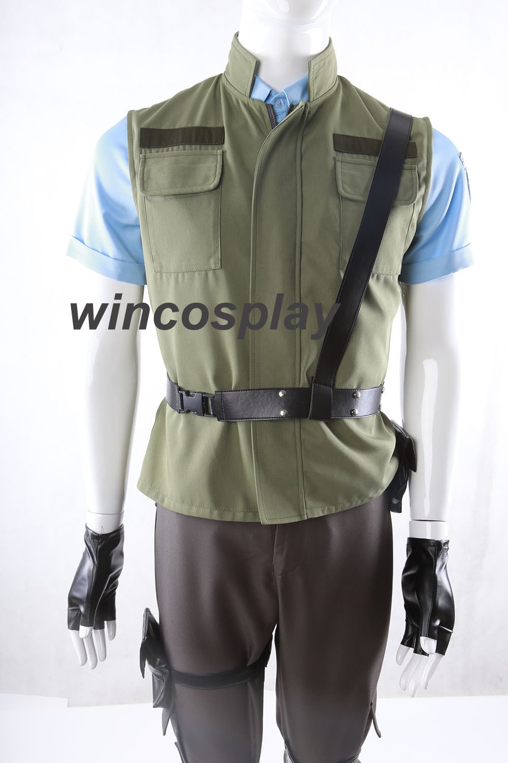 Resident Evil 1 Chris Redfield S.T.A.R.S. Uniform Cosplay Costume