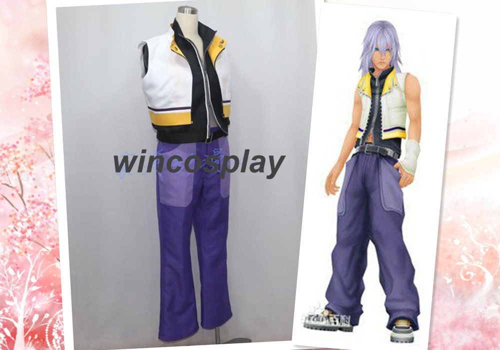 Kingdom Hearts 2 Riku Suit Uniform Cosplay Costume Custom Made