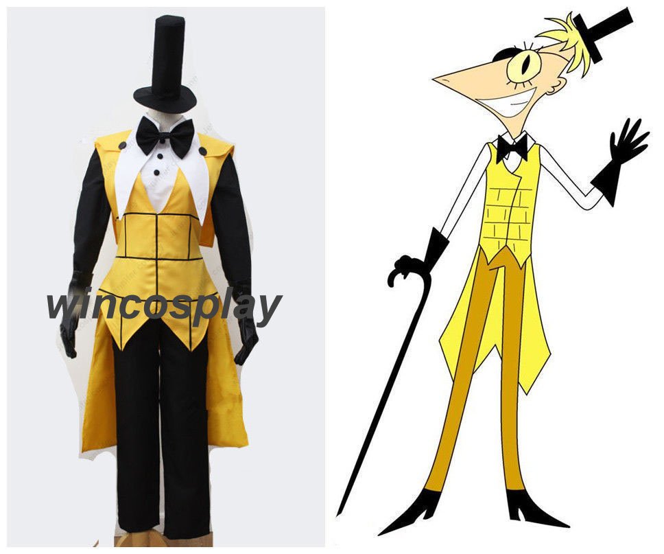 Gravity Falls Bill Cipher Human Cosplay Costume Custom Made