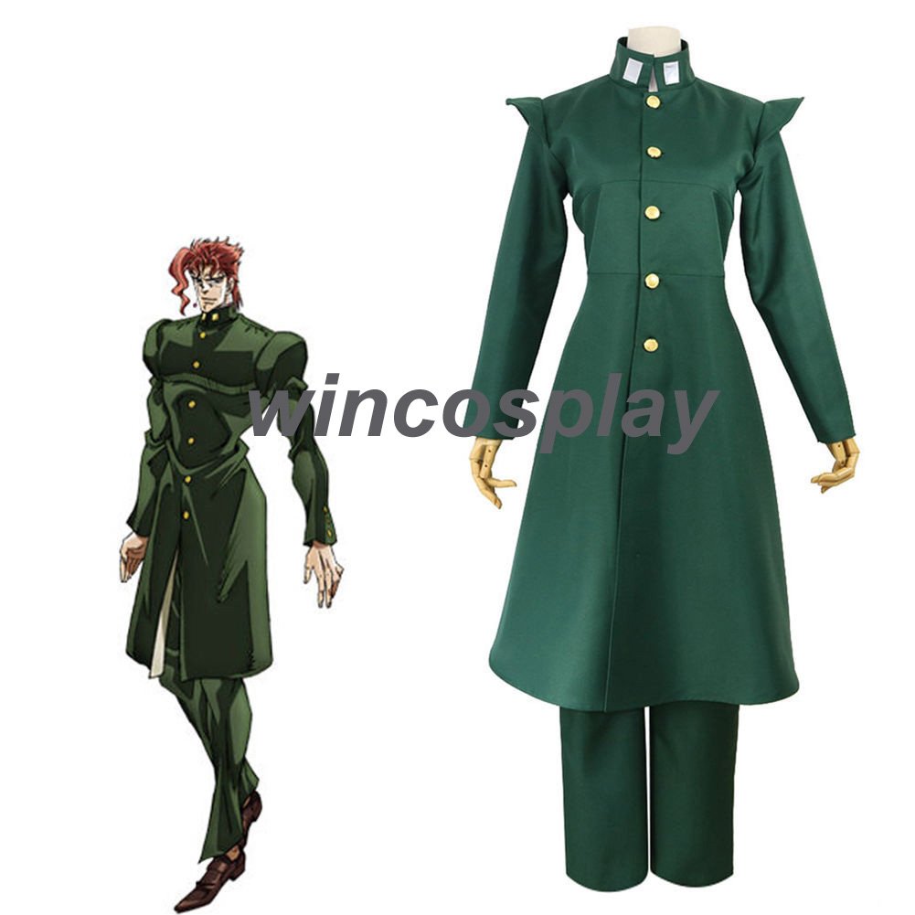 JoJo's Bizarre Adventure Noriaki Kakyoin cosplay costume Halloween male costumes any sizes