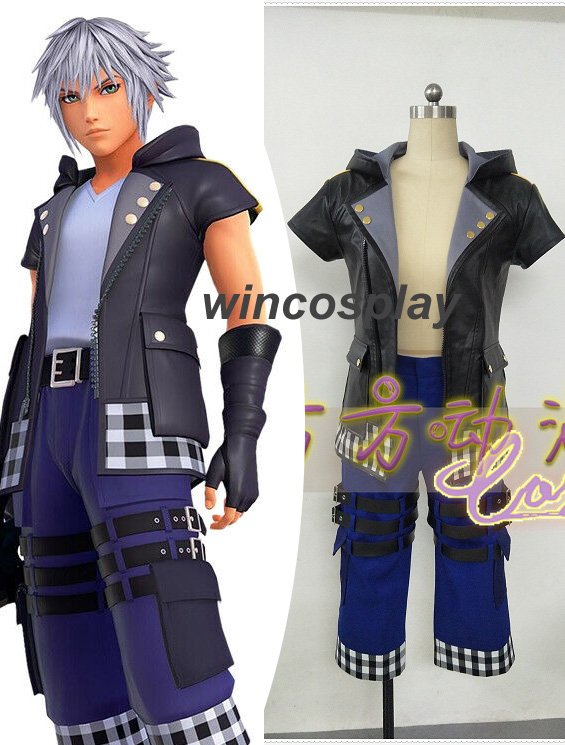 Kingdom Hearts III 3 Riku Cosplay Costume Customize