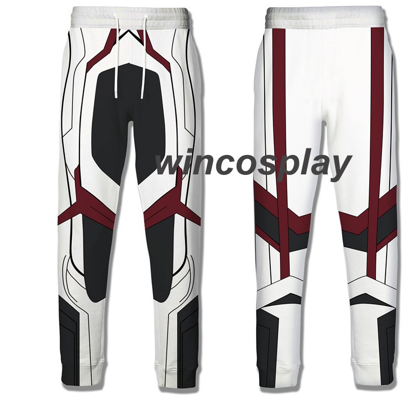 Avengers 4 Endgame Quantum Realm Cosplay Pants Men's 3D Print Sporty Trousers