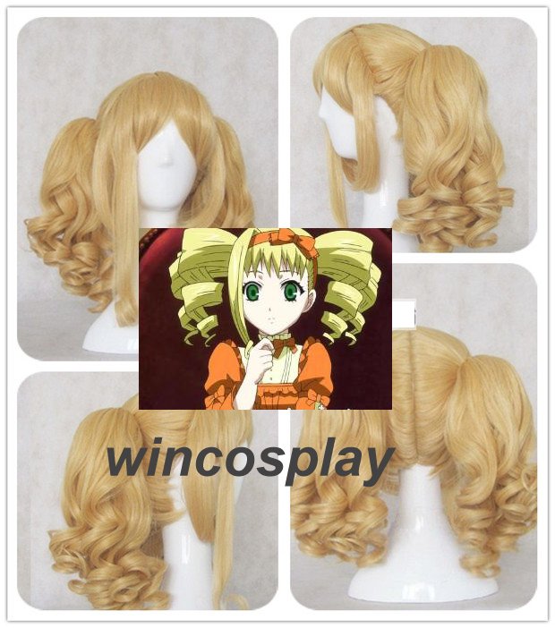 Black Butler Elizabeth blonde cosplay wig Blonde VOCALOID KASANE TETO cosplay wig