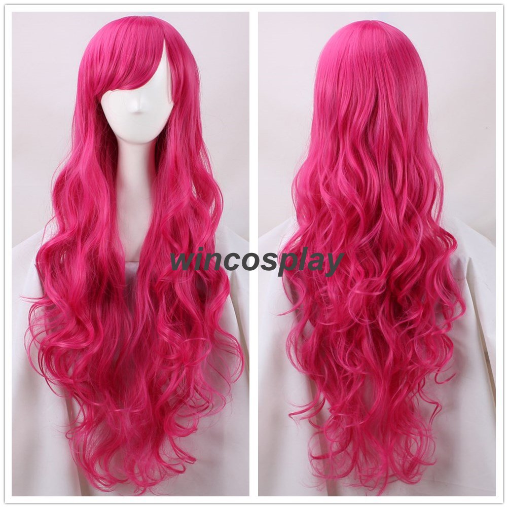 My Little Pony Pinkie Pie Cosplay Wig Synthetic Rose Long Curly Costume Wigs