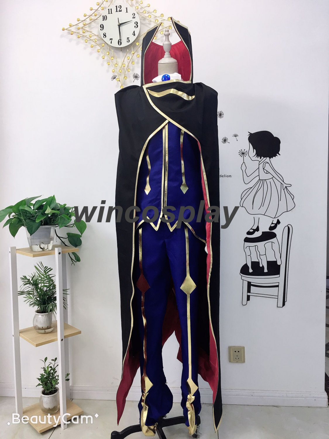 Code Geass Lelouch of The Rebellion ZERO Cosplay Costume Custom Made