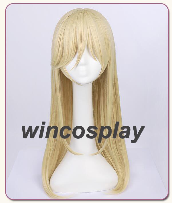Hakata Tonkotsu Ramens Lin Xianming Blonde Cosplay Wig Long Straight Hair Wigs