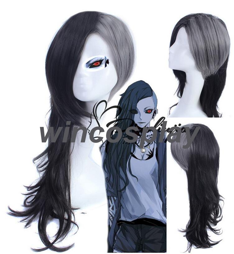 New Cosplay Wigs Tokyo Ghoul Uta Long Curls Wig Hair in Stock Retail Christmas Halloween cosplay wig