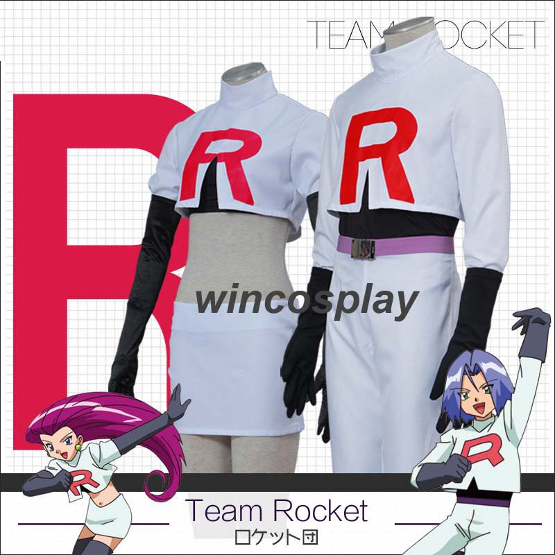 Team Rocket Jessie Musashi cosplay costume Full Set Game Anime Pokemon Go!