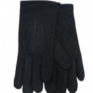 MEN'S BLACK ANGORO WOVEN GLOVES V24