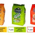 [3 PACKS]  COCOALAND LOT 100 SOUR+ FLAVOURED GUMMY 100gram - MANGO APPLE ORANGE