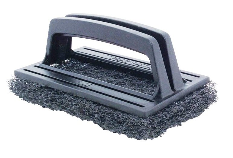 (3 PCS) 3M SCOTCH BRITE HEAVY DUTY HANDLED GRILL SCRUBBER