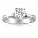 0.60 Ct. Twt. Diamond Engagement Ring in 18k White Gold
