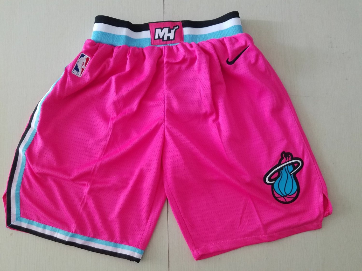 miami heat jersey pink shorts