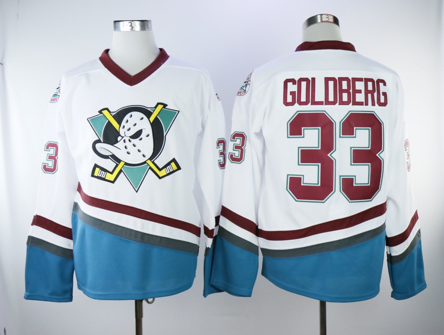 anaheim ducks white throwback jersey