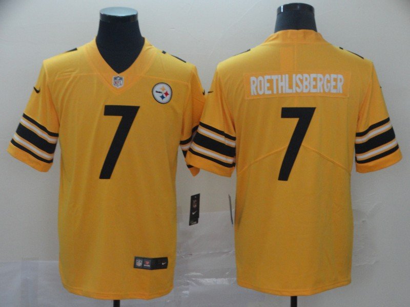 Men's Pittsburgh Steelers Ben Roethlisberger Gold Inverted Legend ...