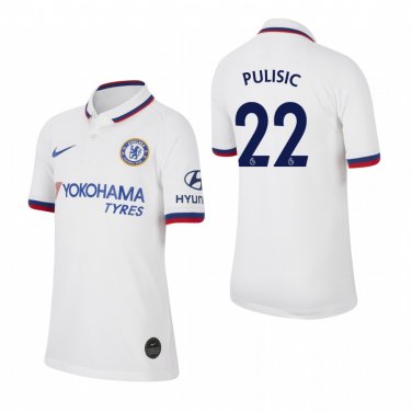 Youth Chelsea 2019 2020 Christian Pulisic Away White Jersey Shorts Sets