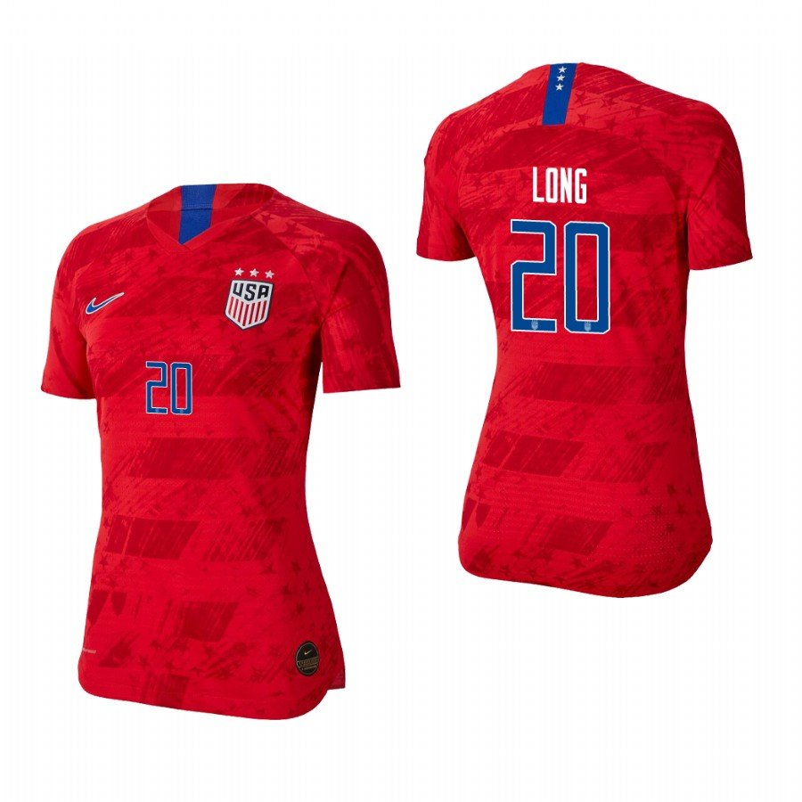 Women's US Red Away Allie Long USWNT Soccer Jersey 2019 World Cup