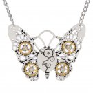 Steampunk - Steam Punk Gear Butterfly Necklace
