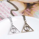 Harry Potter - Black Silver Bronze Deathly Hallows Necklace Snitch Snape time