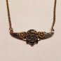 Steampunk - Steam Punk Gear Wing Aviation Necklace