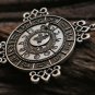 viking retro The old moon phase talisman necklace rune pendant Necklace