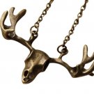 Skeleton Deer Cranium Antler Taxidermy Vintage Pendant Hunting Horns Reindeer