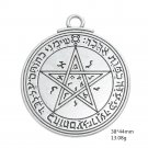 Antique Silver Talisman of Venus Love Pentacle Key Solomon Seal Pagan Wiccan