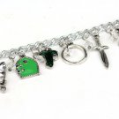 Lord of the Rings - Charm Bracelet Evening Star Elf Leaf Hobbit One Ring Key