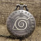 Naruto Leaf Village pocket watch Sharingan Sasuke anime cosplay