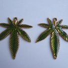 Green Medical Marijuana Symbol - Weed Cannabis Leaf Necklace