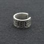 Adjustable celtic cross Ring Thor Hammer Viking Amulet Runic Nordic norse loki