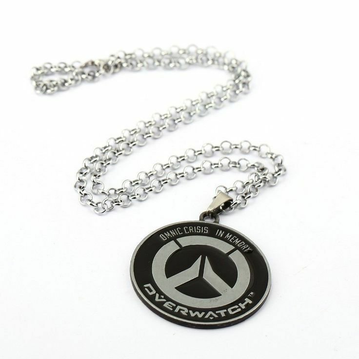 Overwatch - Silver Large Overwatch Pendant Necklace