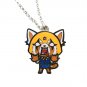 Aggretsuko necklace keychain charm anime cute animation red panda heavy metal
