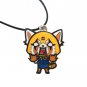 Aggretsuko necklace keychain charm anime cute animation red panda heavy metal