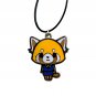 Aggretsuko necklace keychain charm anime cute animation red panda heavy metal