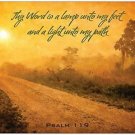 Lamp Unto My Feet Inspirational Christian 11" x 17" Poster-F60 Lamp Unto My Feet Inspirational Christian 11" x 17" Poster-F60