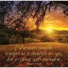 Live in Peace Inspirational Christian 11" x 17" Poster-F53 Live in Peace Inspirational Christian 11" x 17" Poster-F53