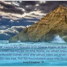 House on the Rock Inspirational Christian 11" x 17" Poster-G5