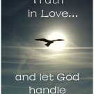 Truth in Love Inspirational Christian 11" x 17" Poster-D21 Truth in Love Inspirational Christian 11" x 17" Poster-D21