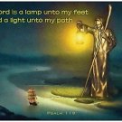 Lamp Unto My Feet Inspirational Christian 11" x 17" Poster-E34 Lamp Unto My Feet Inspirational Christian 11" x 17" Poster-E34