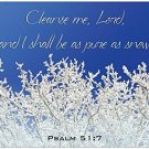 Pure Snow Inspirational Christian 11" x 17" Poster-E7 Pure Snow Inspirational Christian 11" x 17" Poster-E7