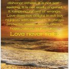 Love Is Inspirational Christian 11" x 17" Poster-B56 Love Is Inspirational Christian 11" x 17" Poster-B56