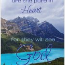 Pure in Heart Inspirational Christian 11" x 17" Poster-C40 Pure in Heart Inspirational Christian 11" x 17" Poster-C40